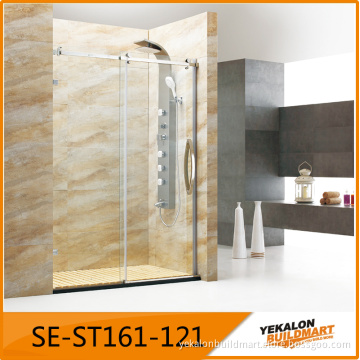 Shower enclosure straight line hot sale sliding door